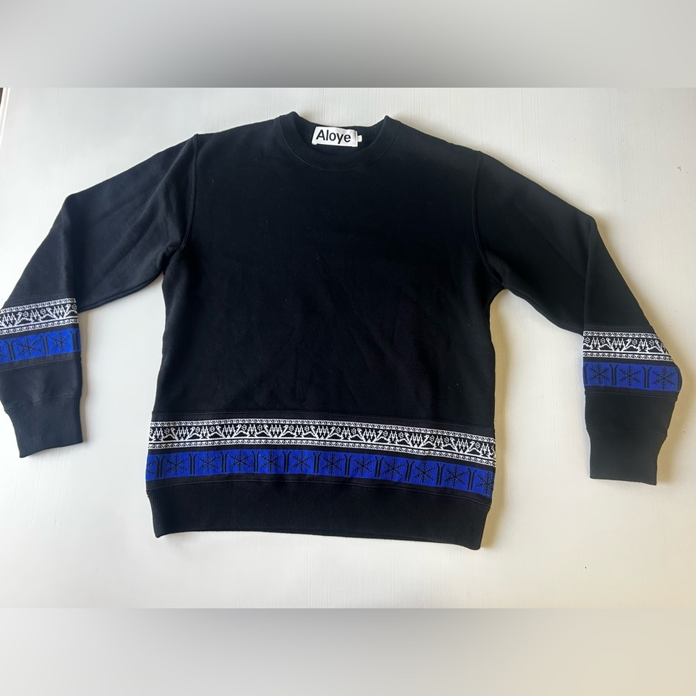 Aloye Nordic Knitting Crewneck Sweatshirt Size XS Mens